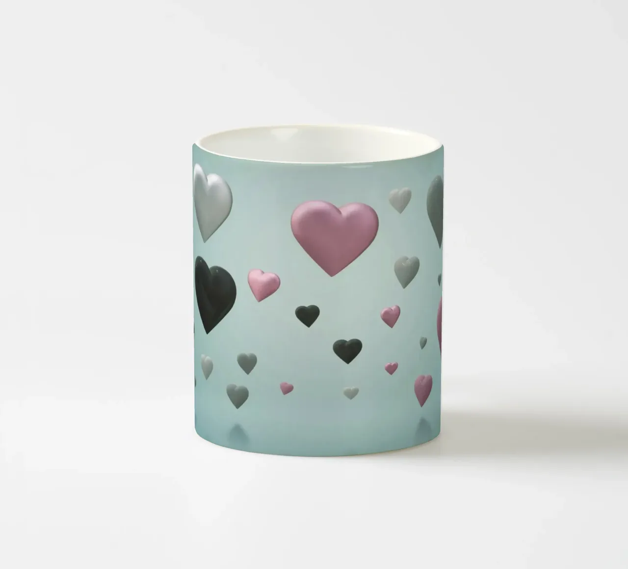 Cuori colorati tazza in ceramica da BenCoStyle