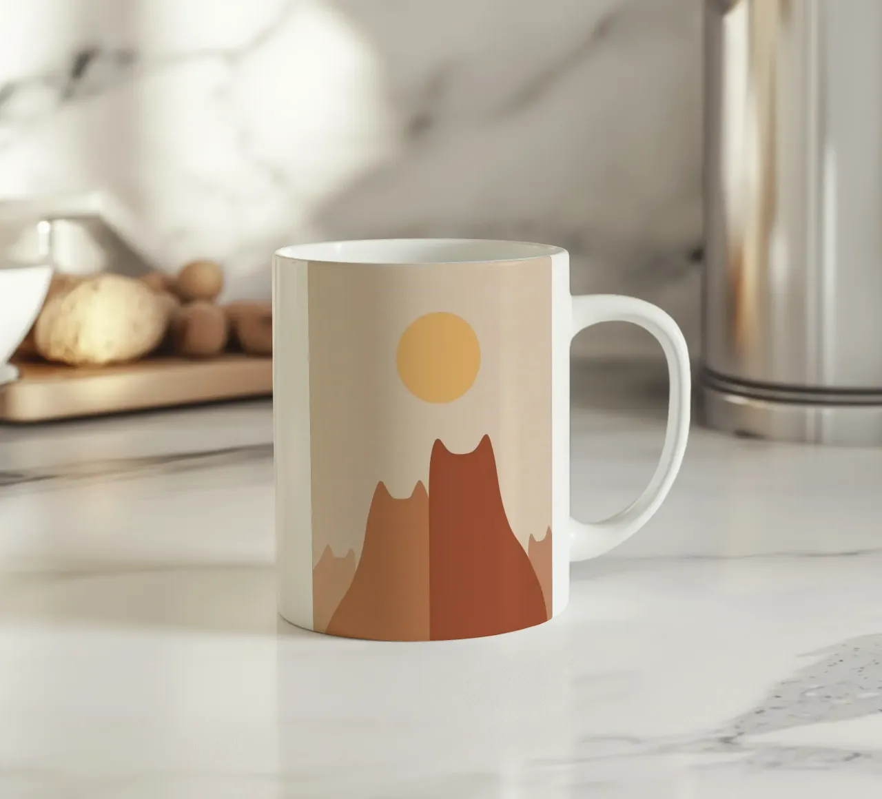 cat shape in sunshine tazza in ceramica da andern