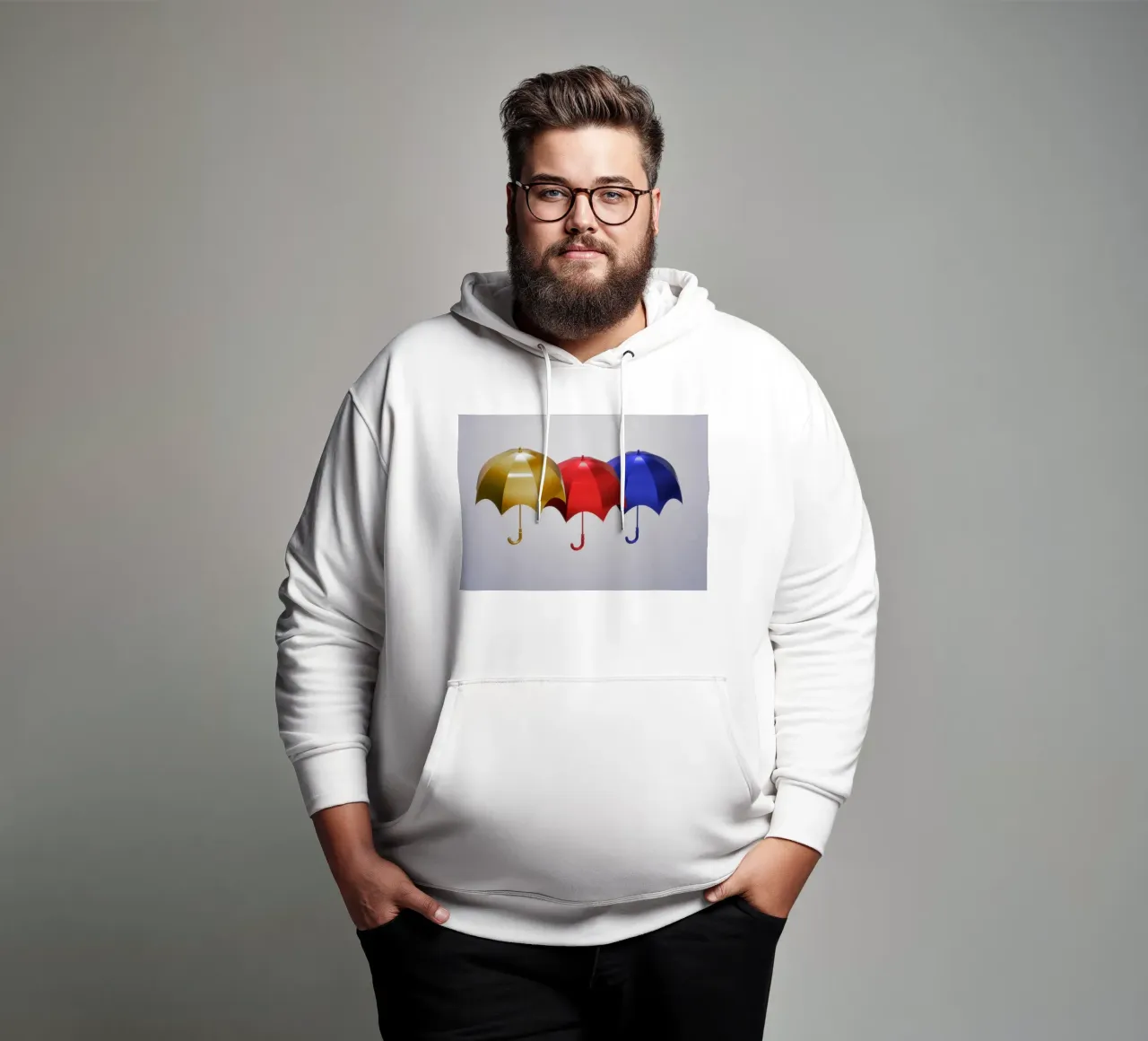 Ombrelli colorati felpa con cappuccio da BenCoStyle