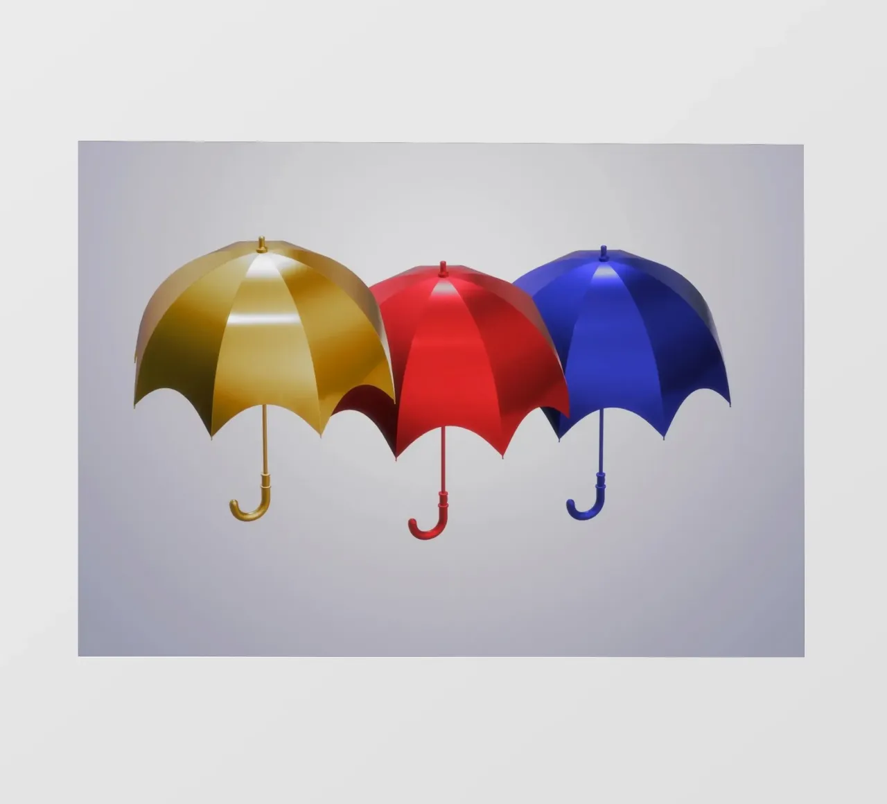 Ombrelli colorati telo in pvc da BenCoStyle