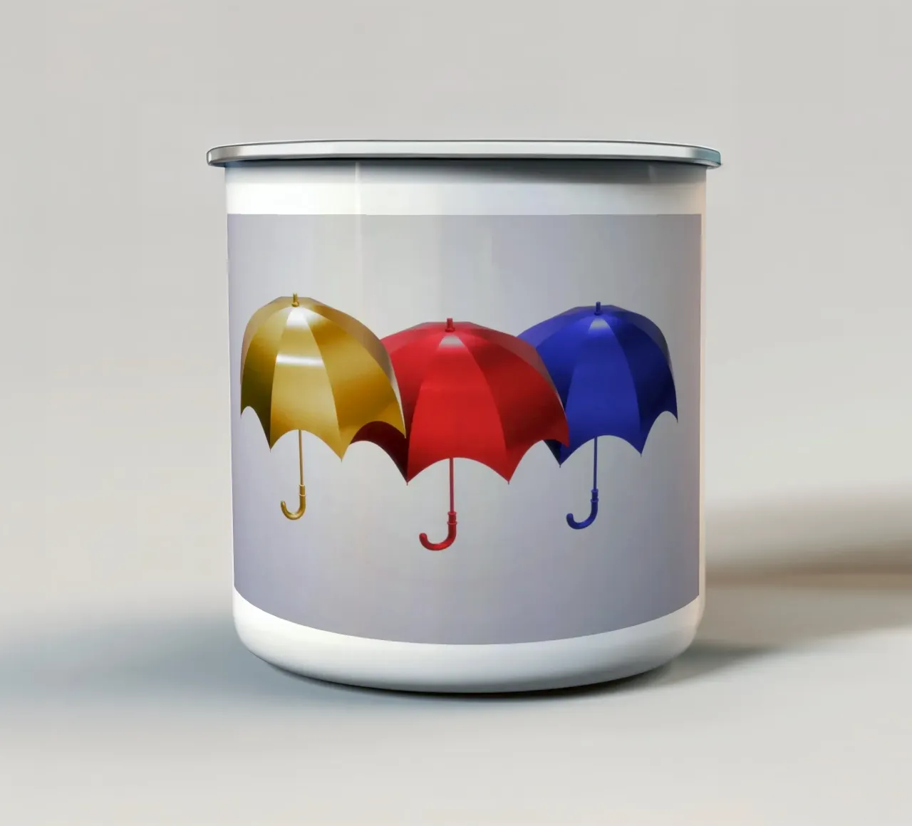 Ombrelli colorati tazza in smalto da BenCoStyle
