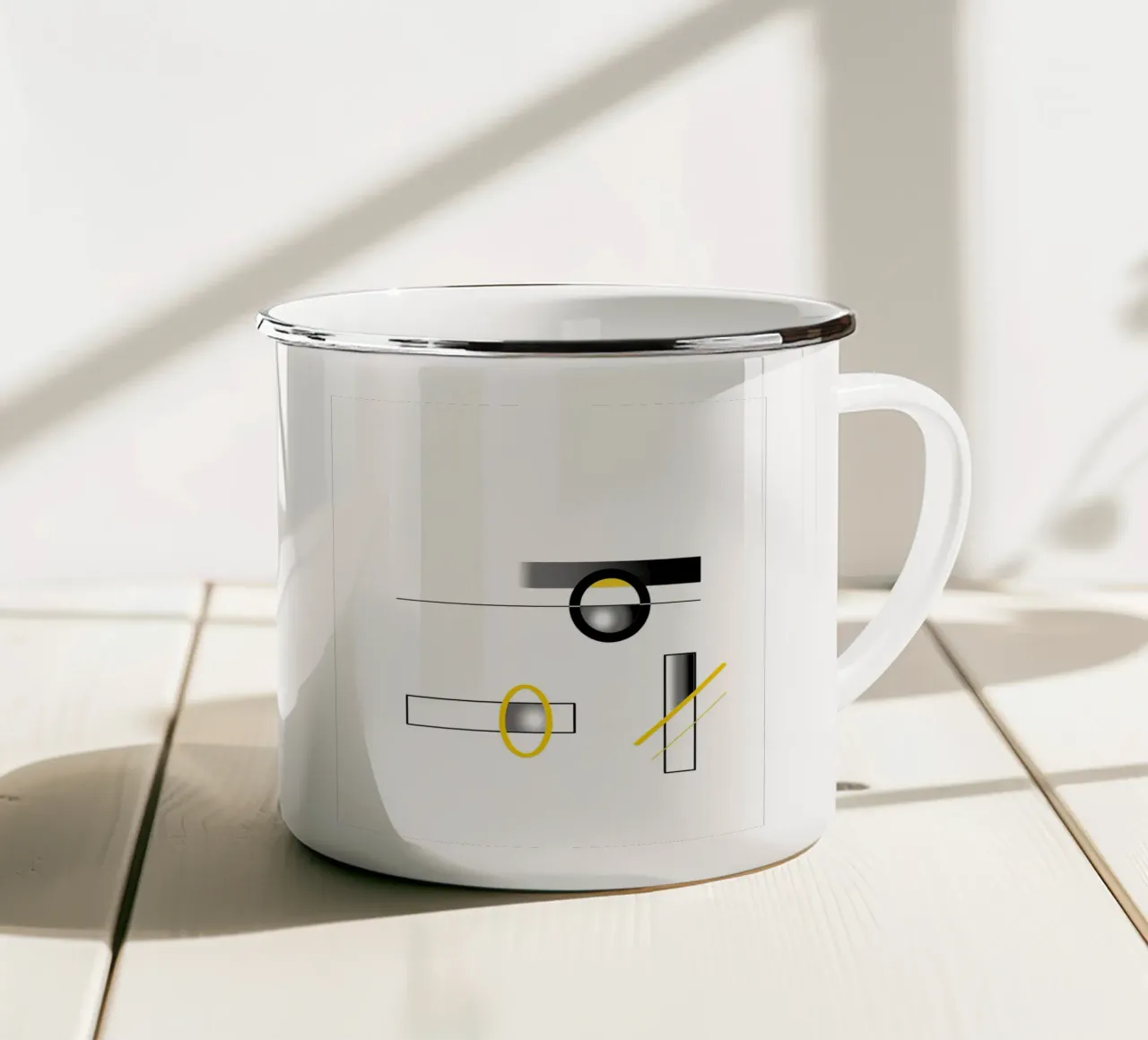 Design minimalista tazza in smalto da BenCoStyle