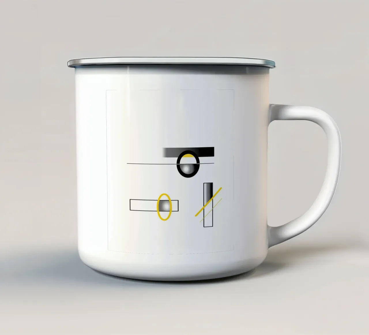 Design minimalista tazza in smalto da BenCoStyle