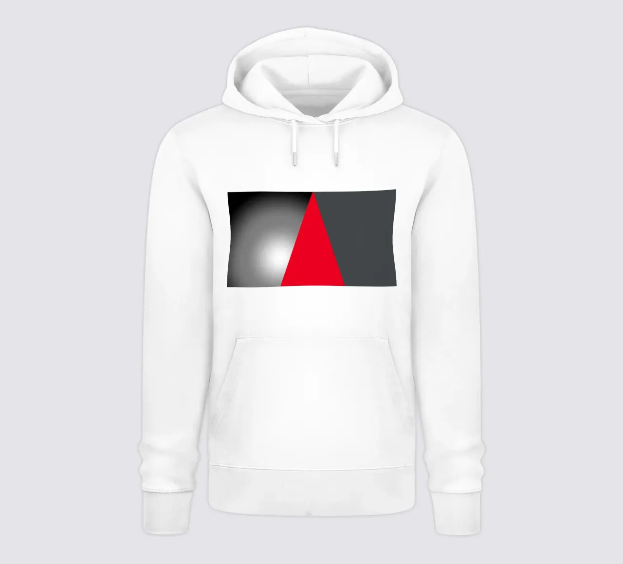 Triangolo rosso con sfera felpa con cappuccio da BenCoStyle