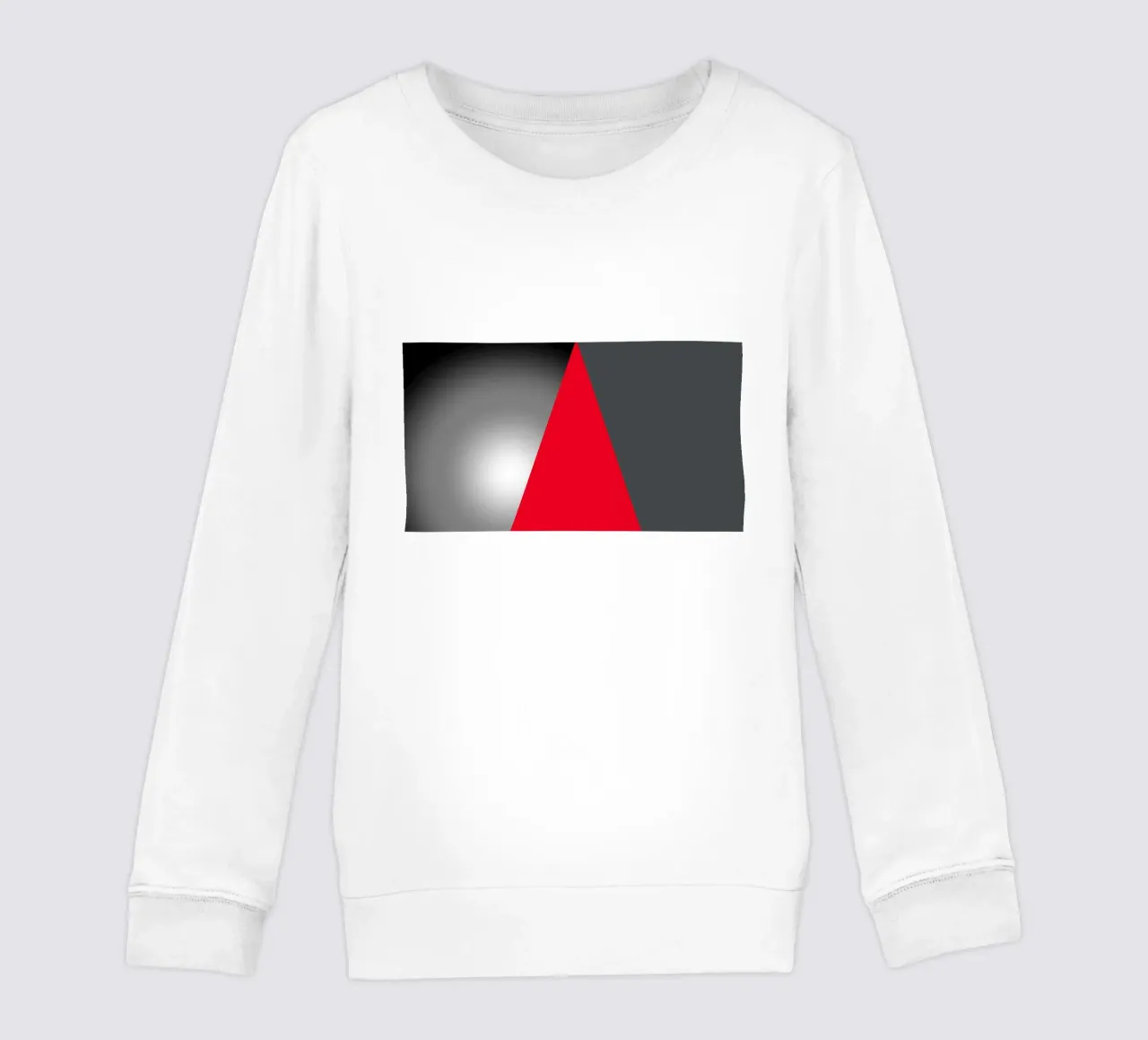Triangolo rosso con sfera felpa bambino da BenCoStyle