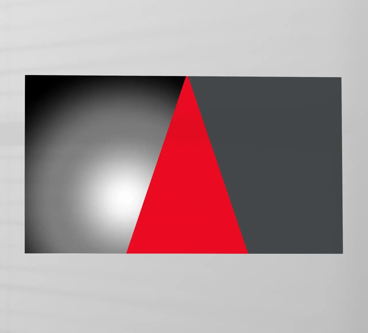 Triangolo rosso con sfera pellicola backlit da BenCoStyle