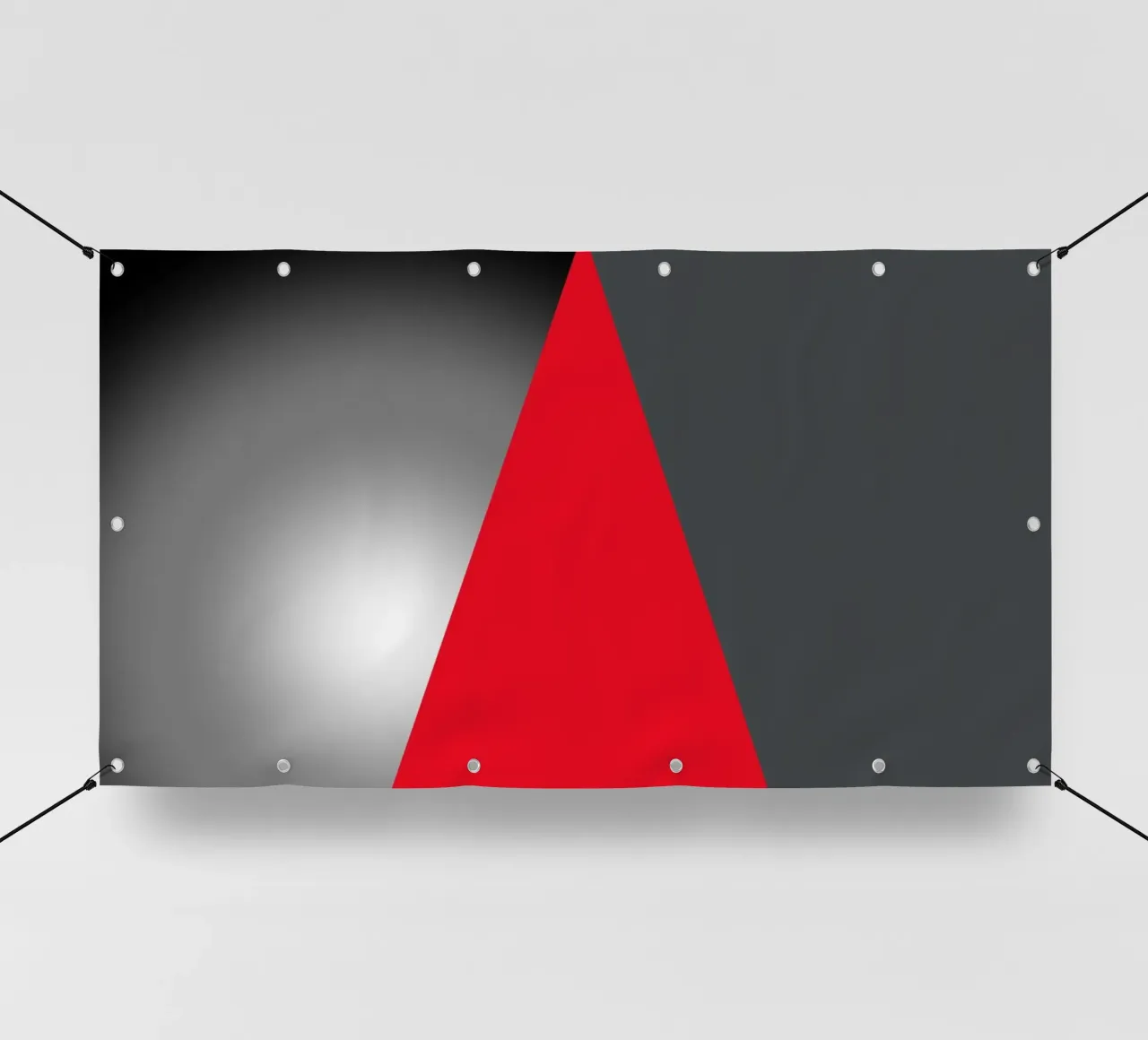 Triangolo rosso con sfera telo in pvc da BenCoStyle