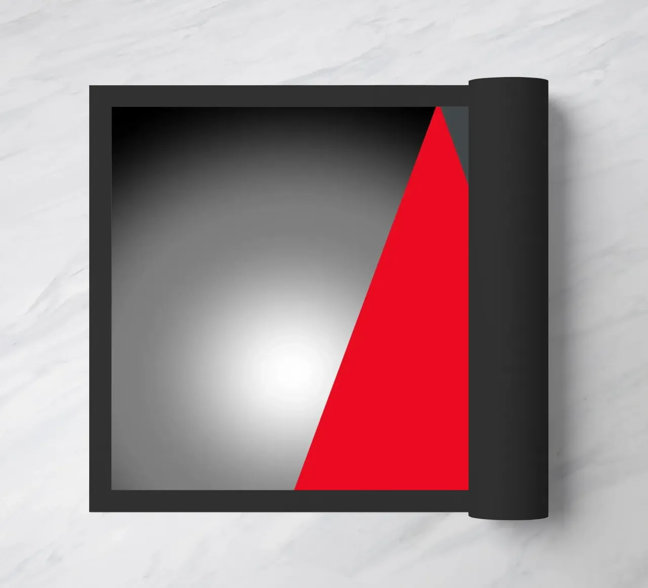 Triangolo rosso con sfera zerbino da BenCoStyle