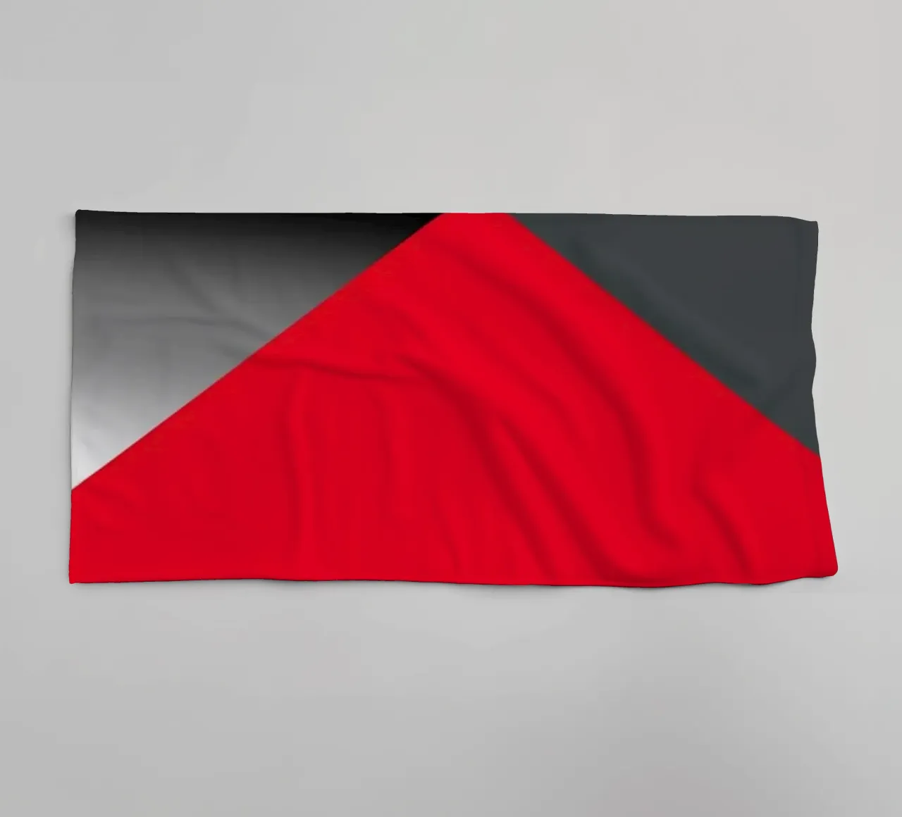 Red triangle with sphere towel by BenCoStyle