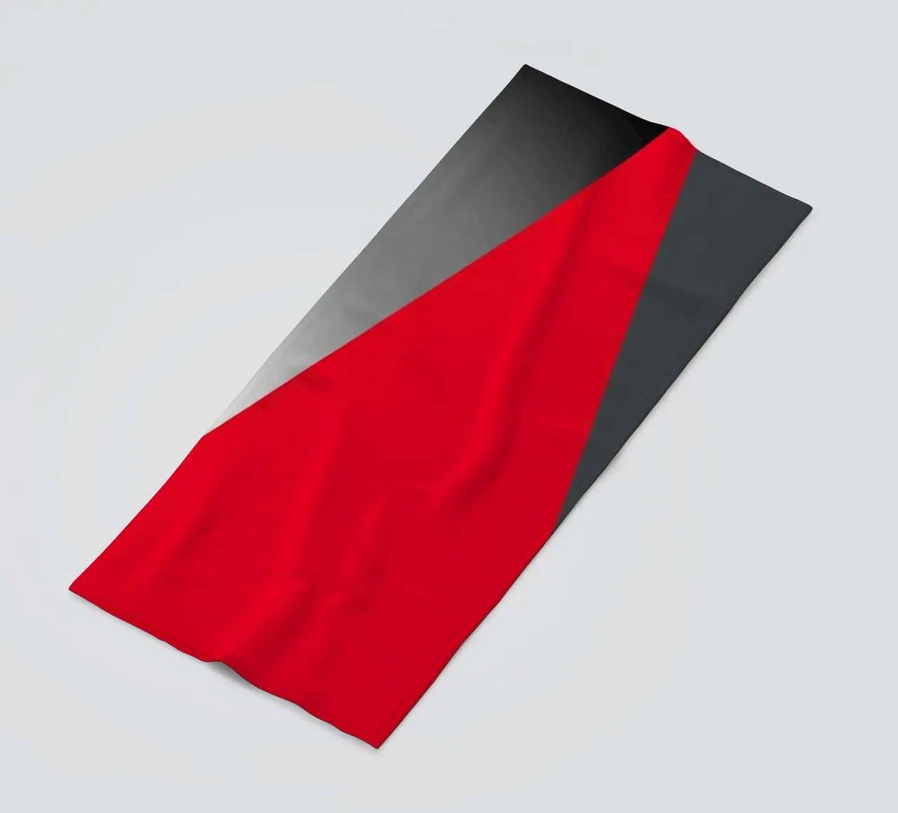 Triangolo rosso con sfera telo mare da BenCoStyle