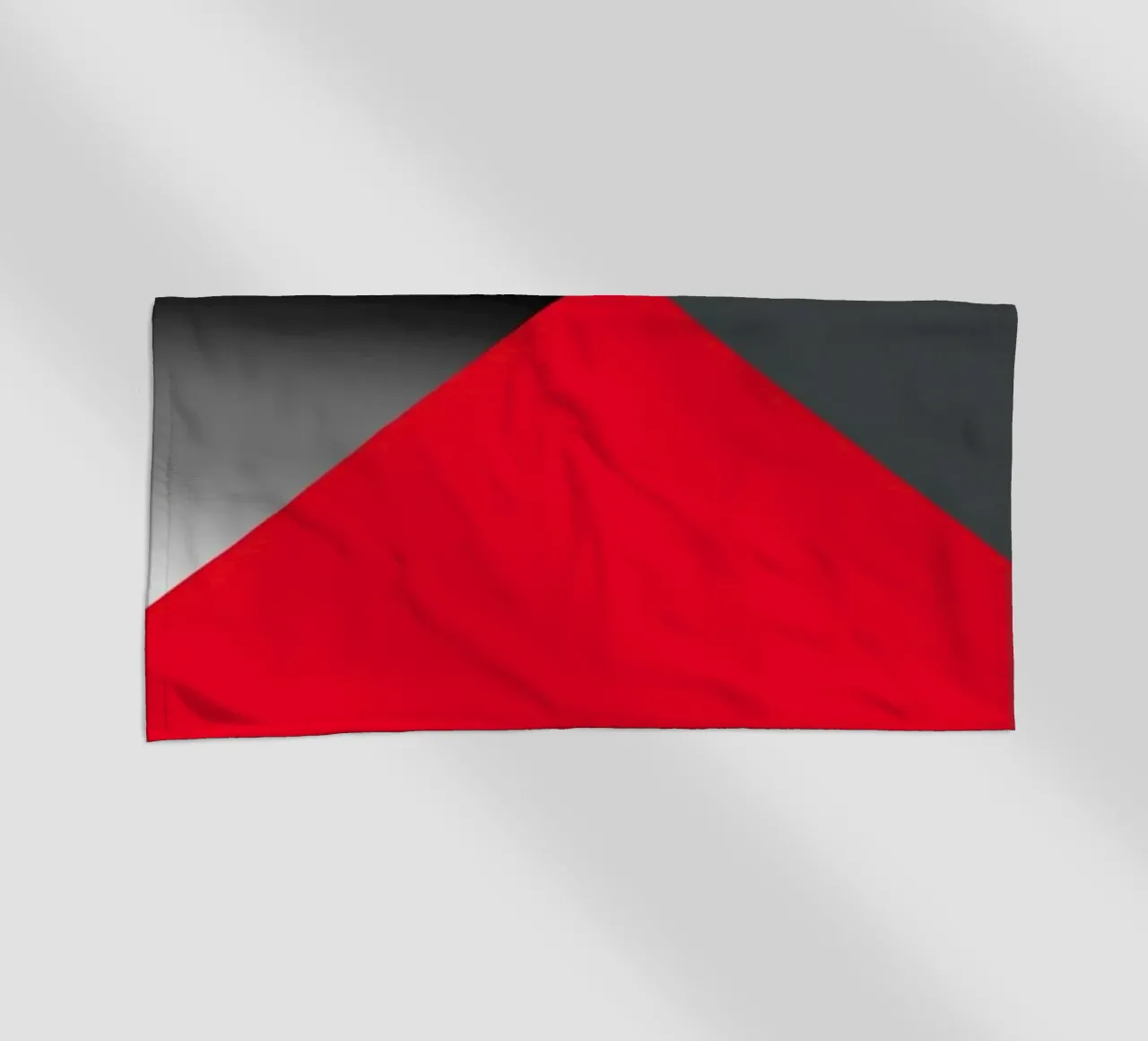 Triangolo rosso con sfera telo mare da BenCoStyle