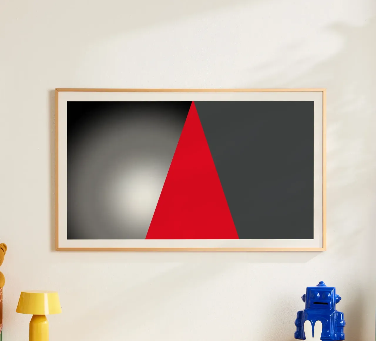 Red triangle with sphere hahnemühle by BenCoStyle