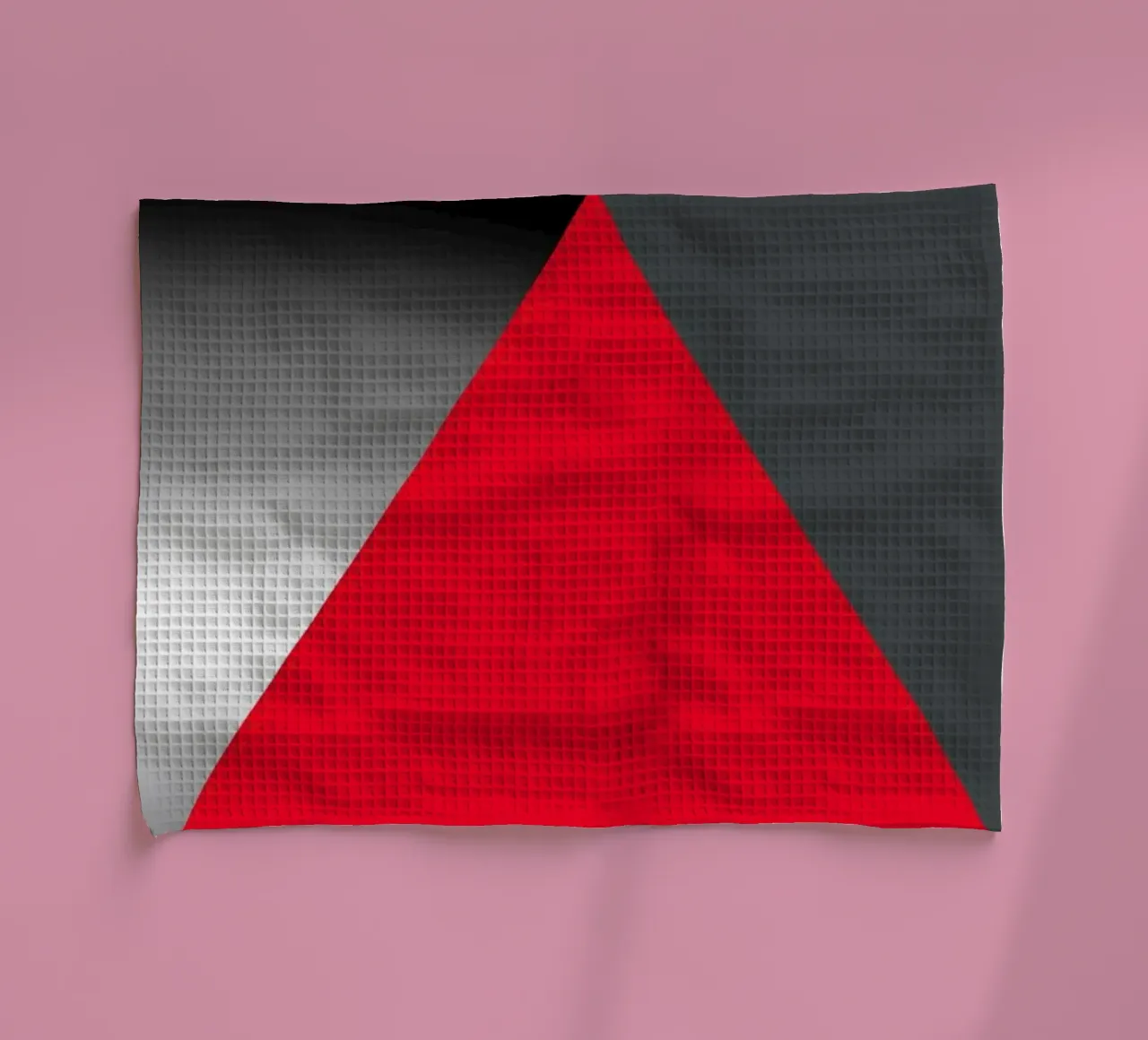Triangolo rosso con sfera canovaccio da cucina da BenCoStyle