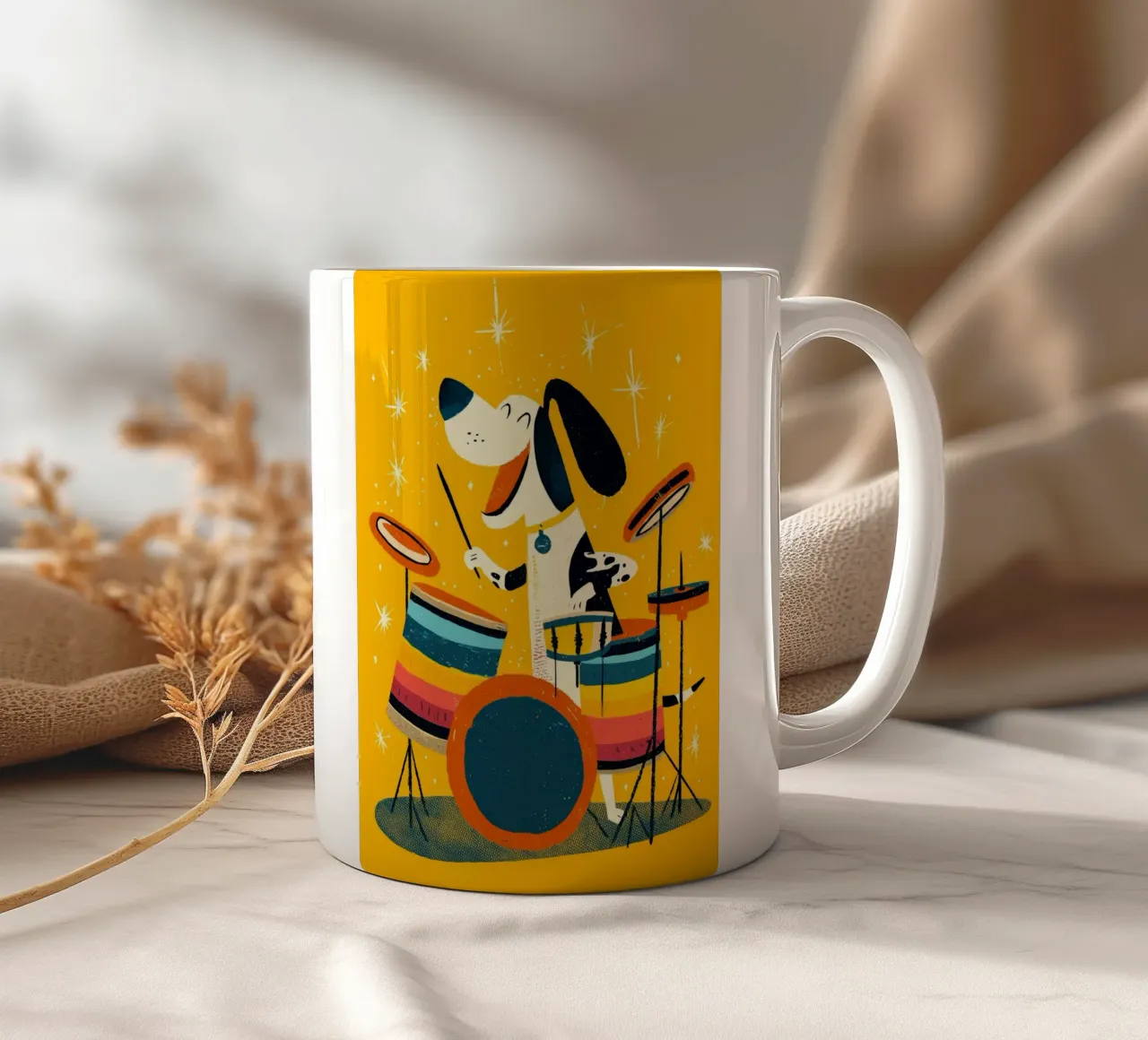 Puppy Beats tazza in ceramica da Kiara