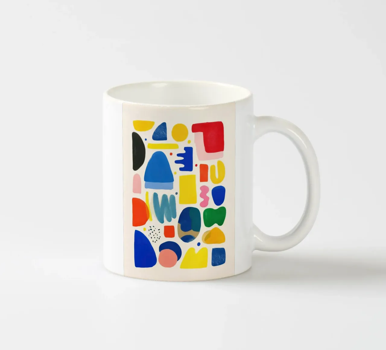 Rainbow Shapes Party tazza in ceramica da Kiara
