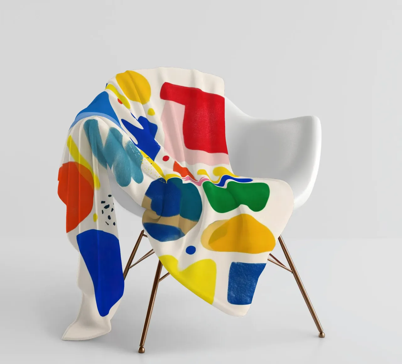 Rainbow Shapes Party coperta in pile da Kiara