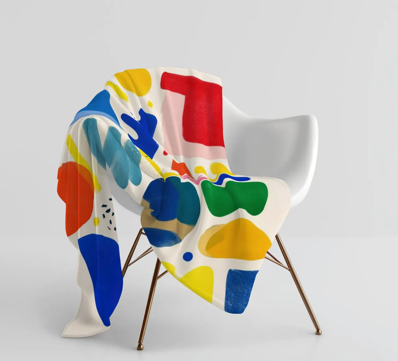Rainbow Shapes Party coperta in pile da Kiara