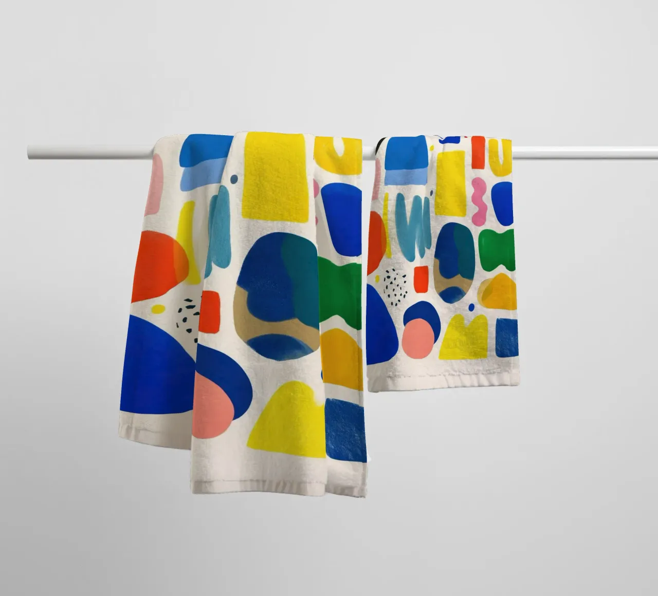 Rainbow Shapes Party asciugamano da bagno da Kiara