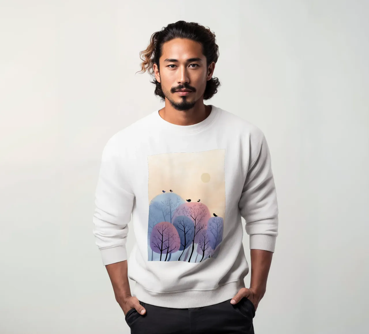 Rainbow Whisper Trees felpa da Kiara