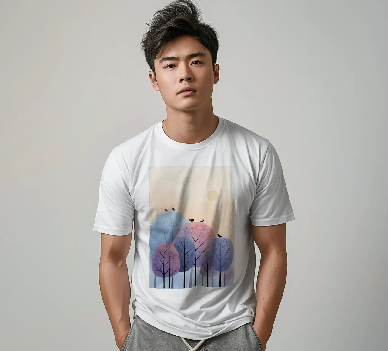 Rainbow Whisper Trees t-shirt da Kiara