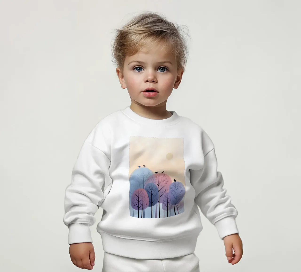Rainbow Whisper Trees felpa neonato da Kiara