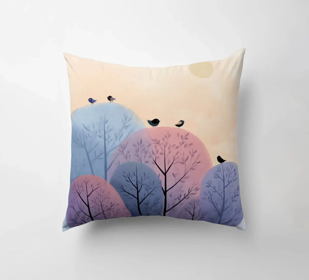 Rainbow Whisper Trees cuscino da Kiara