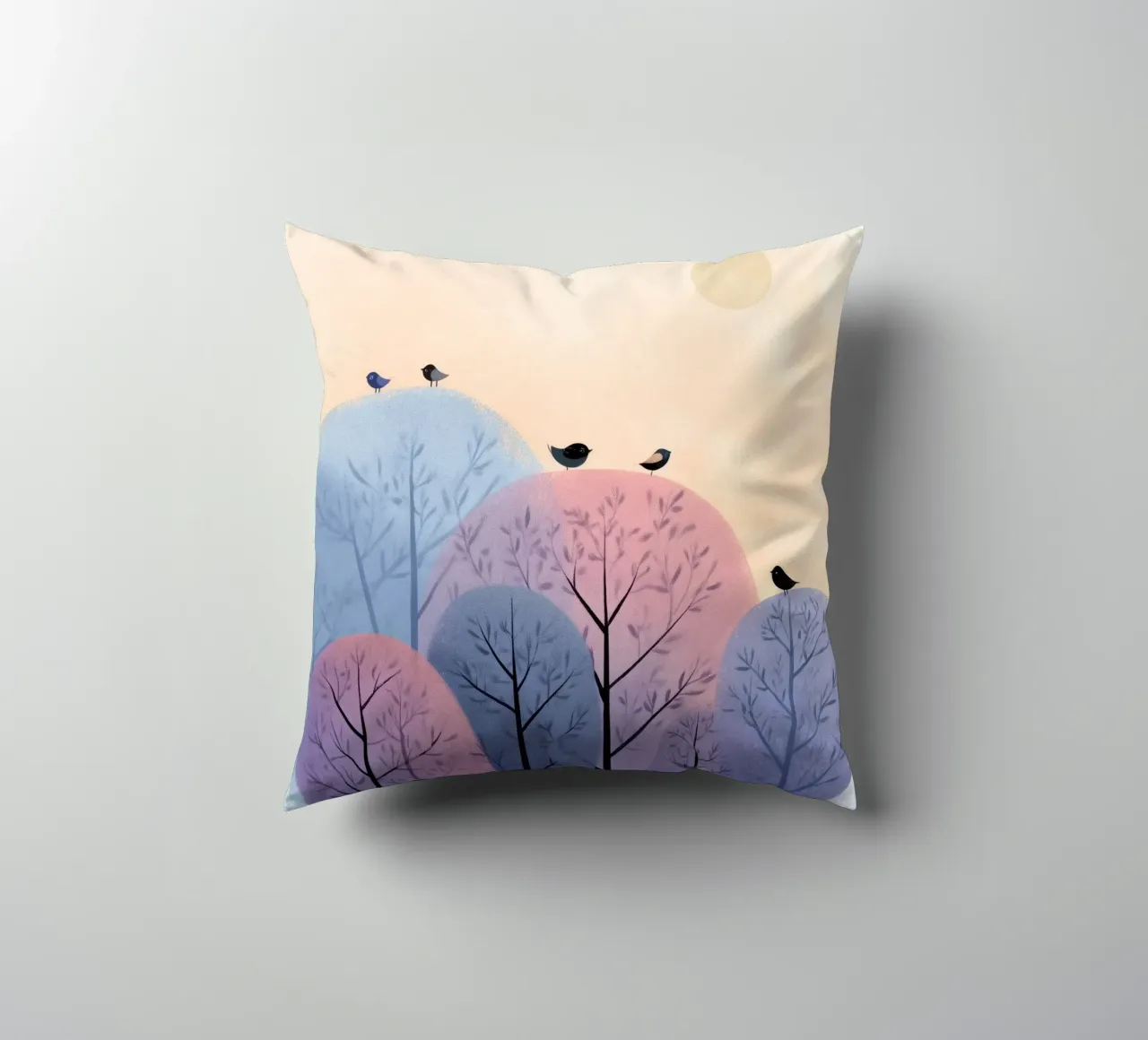 Rainbow Whisper Trees cuscino da Kiara