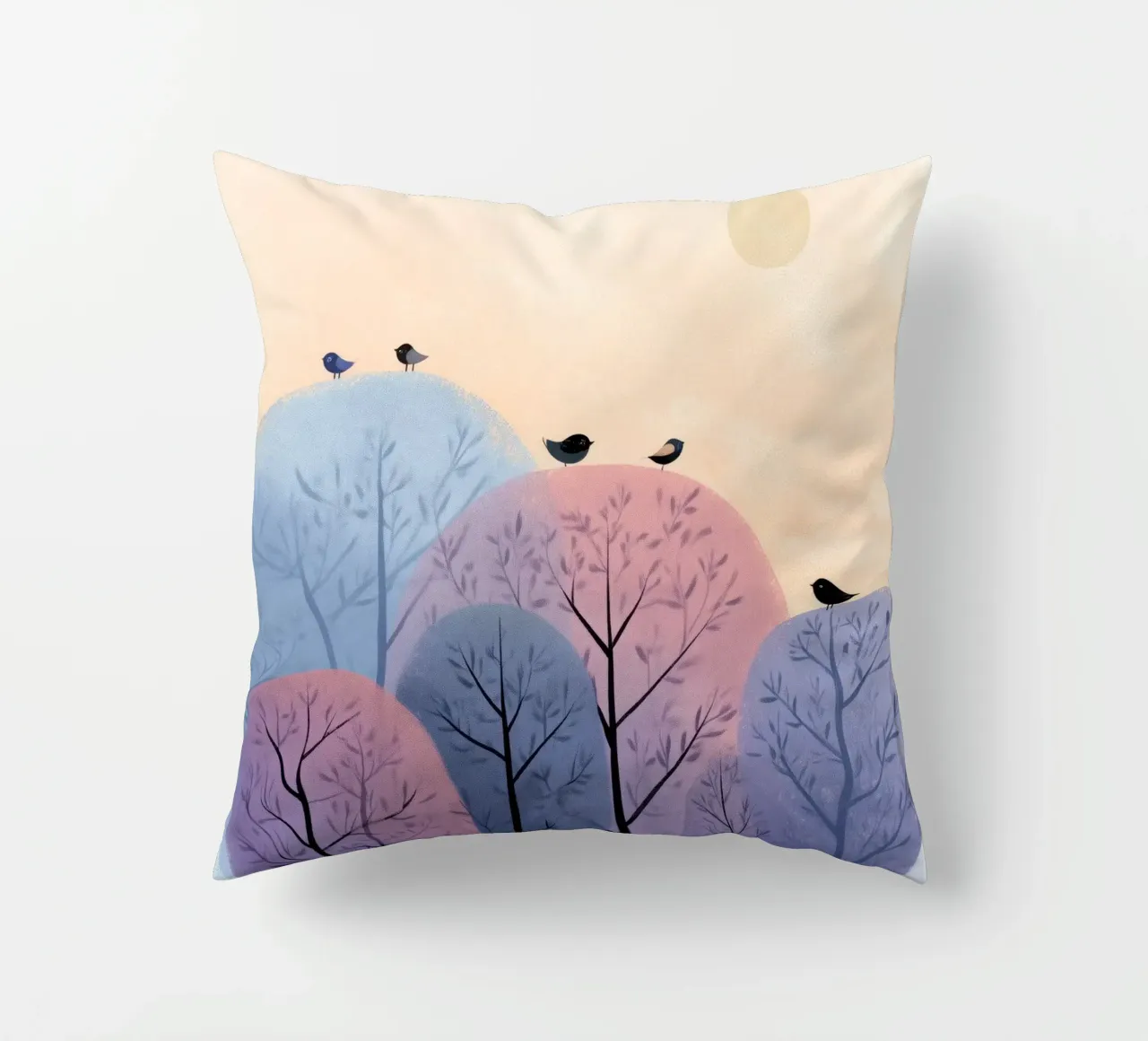 Rainbow Whisper Trees cuscino da Kiara
