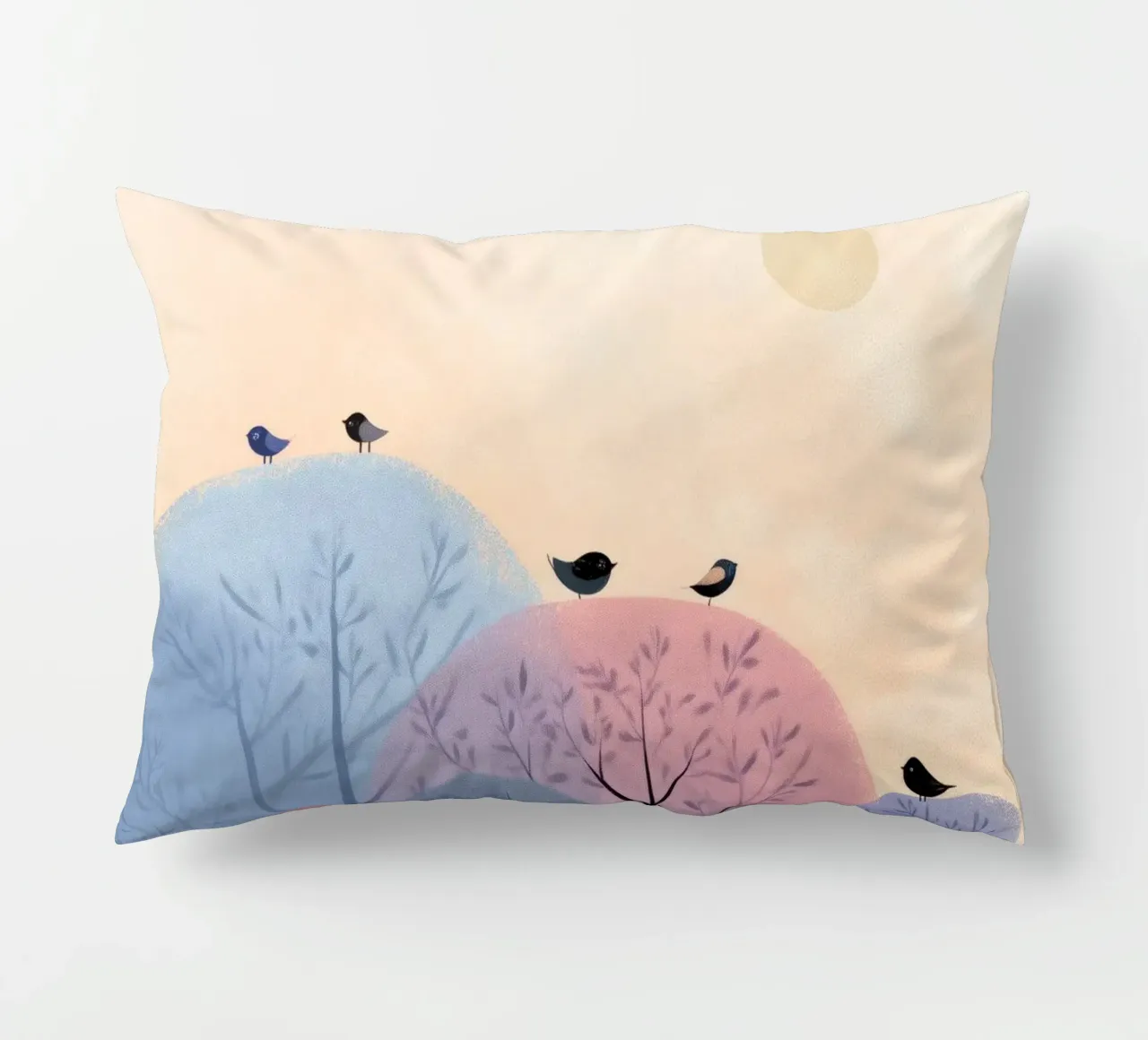 Rainbow Whisper Trees cuscino da Kiara