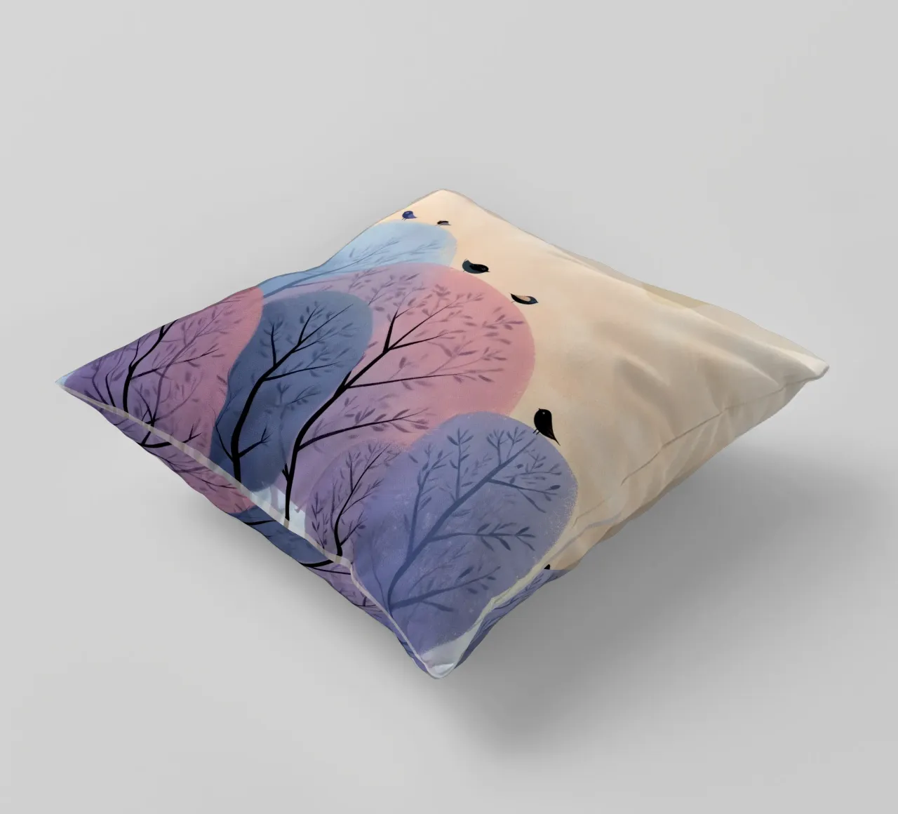 Rainbow Whisper Trees cuscino da Kiara
