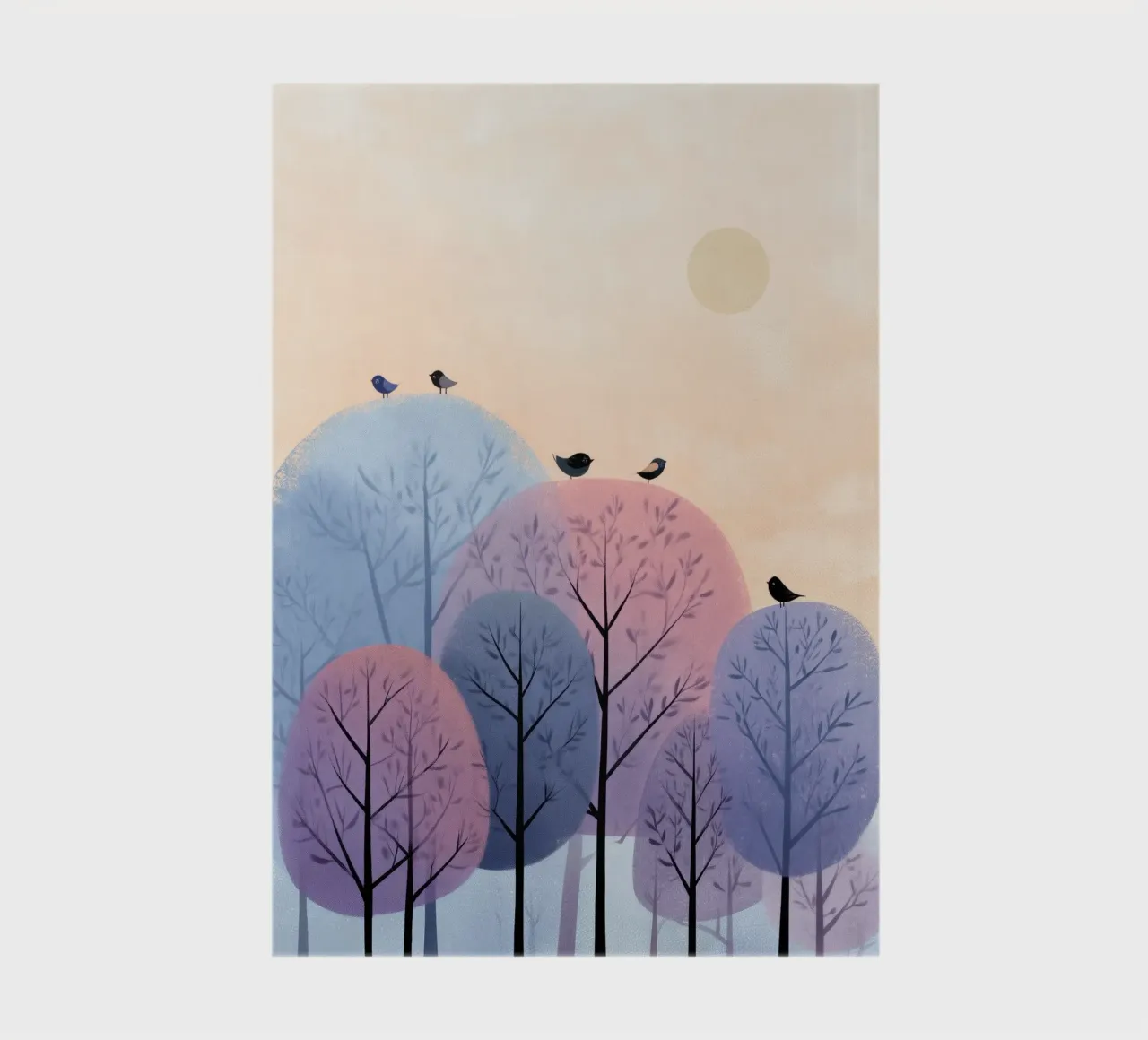 Rainbow Whisper Trees notebook by Kiara