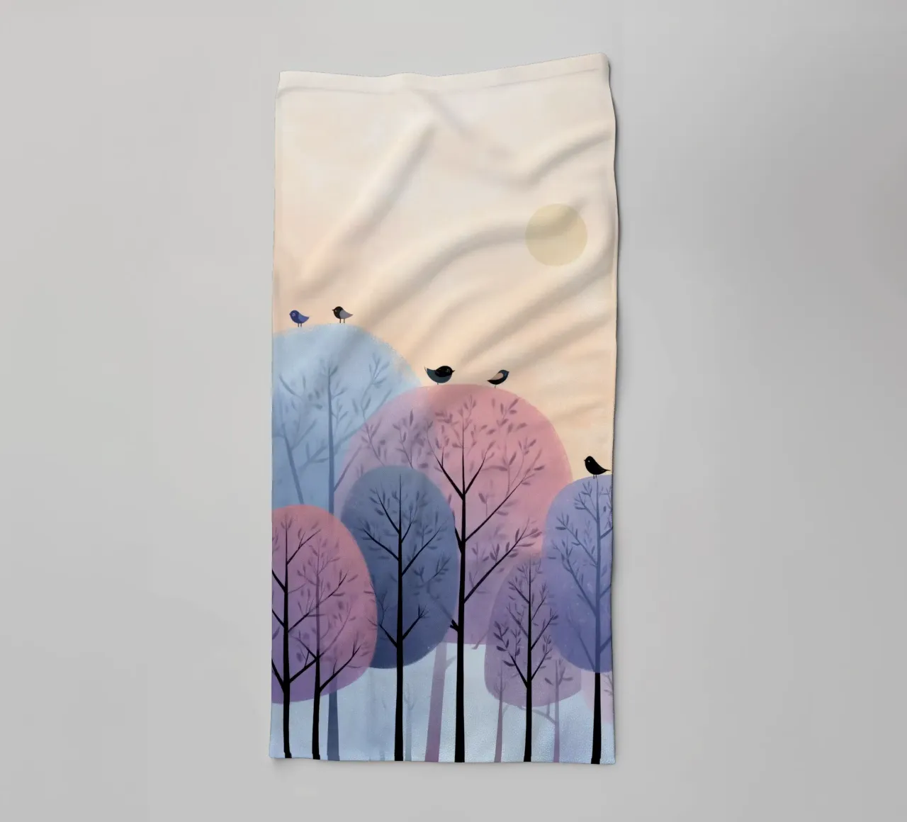 Rainbow Whisper Trees asciugamano da bagno da Kiara