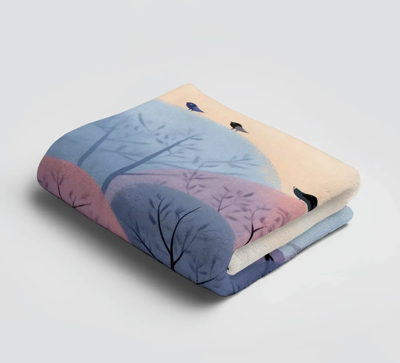 Rainbow Whisper Trees asciugamano da bagno da Kiara