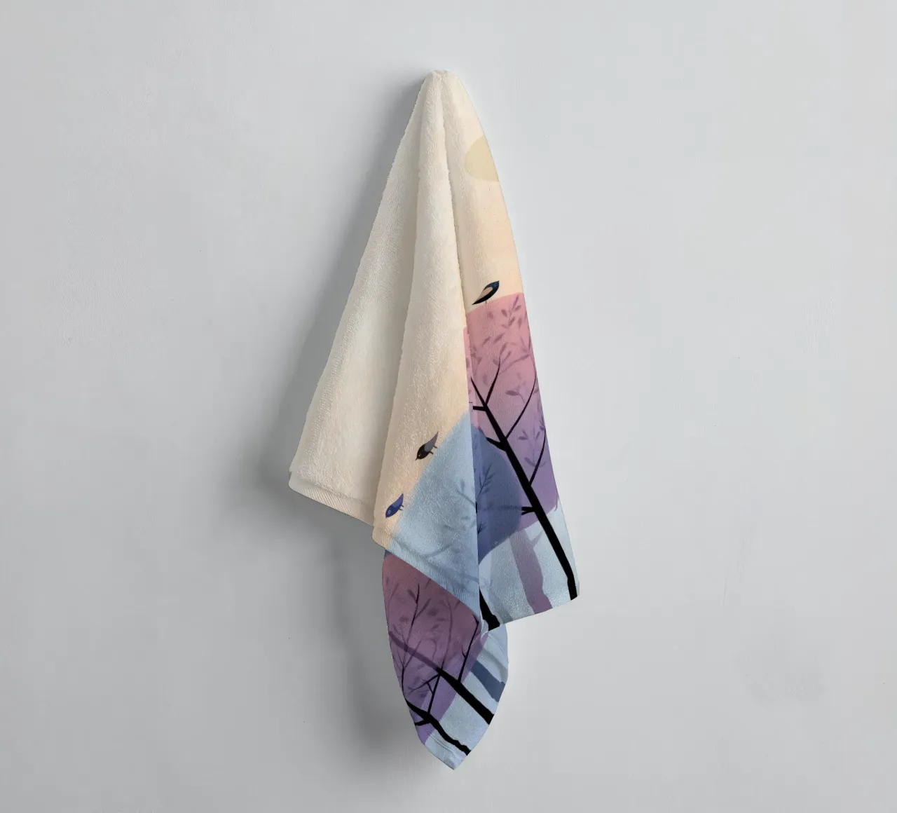 Rainbow Whisper Trees asciugamano da bagno da Kiara