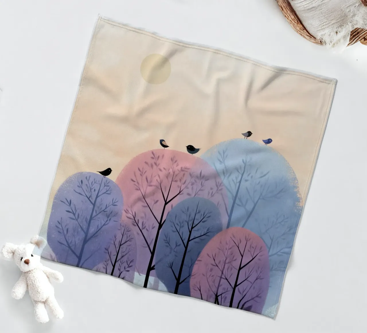 Rainbow Whisper Trees coperta in pile da Kiara