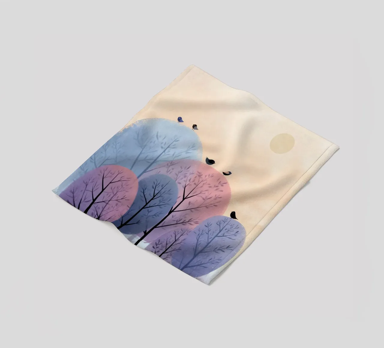 Rainbow Whisper Trees coperta in pile da Kiara