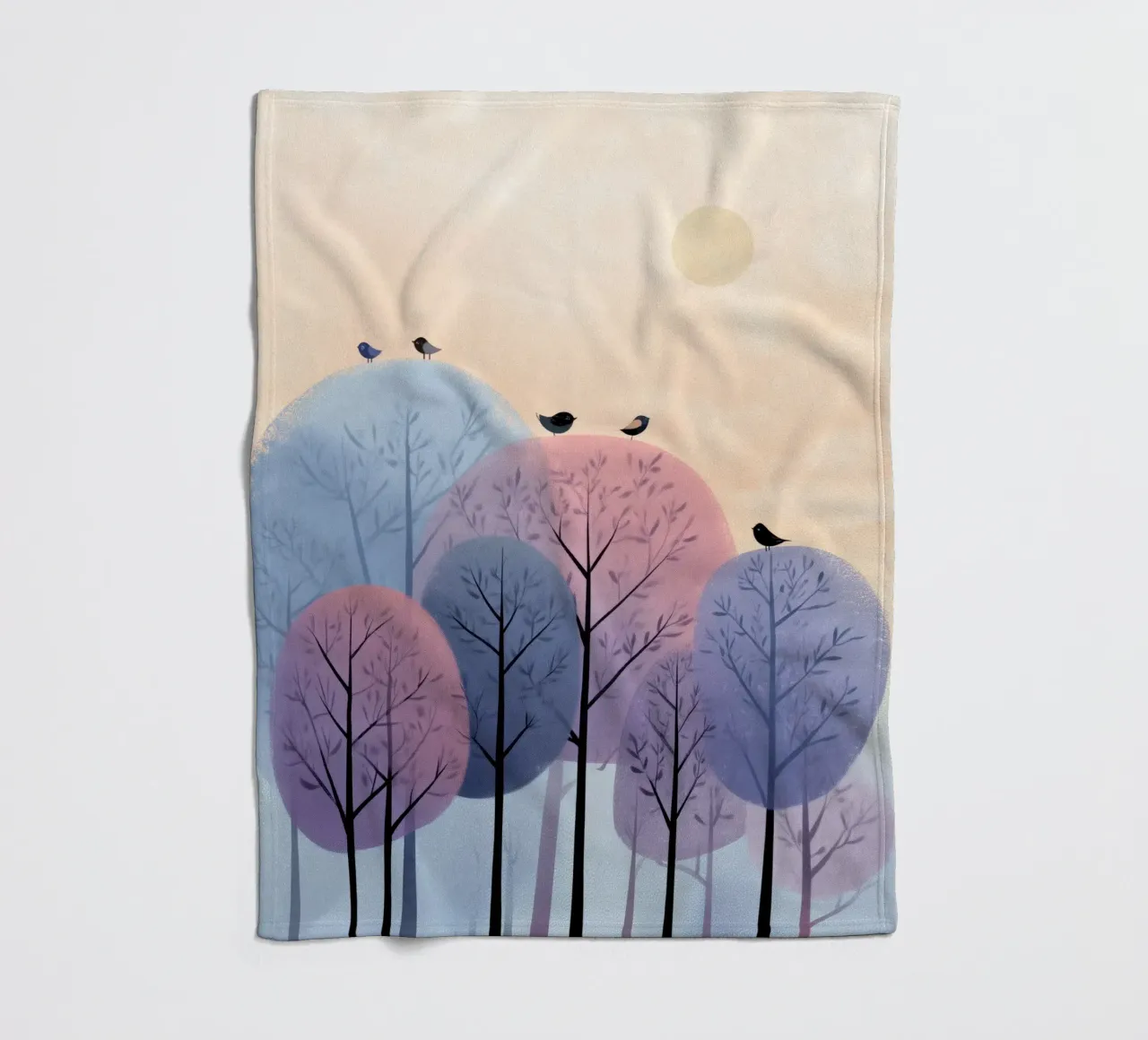 Rainbow Whisper Trees coperta in pile da Kiara