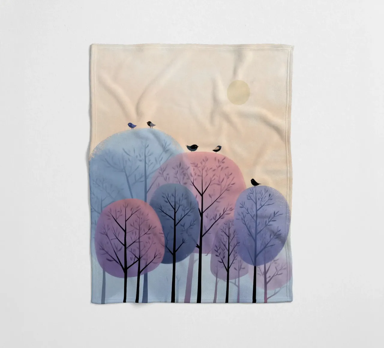 Rainbow Whisper Trees coperta in pile da Kiara