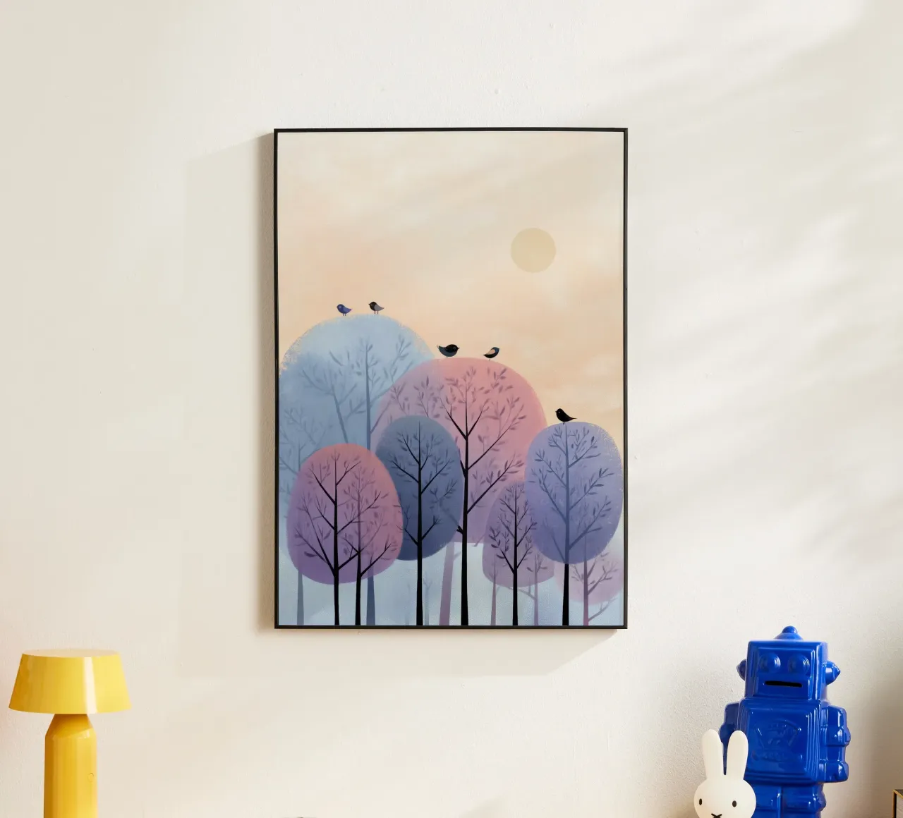 Rainbow Whisper Trees alluminio dibond da Kiara