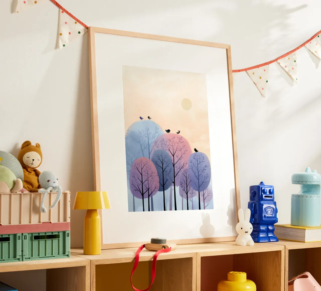 Rainbow Whisper Trees carta hahnemühle da Kiara