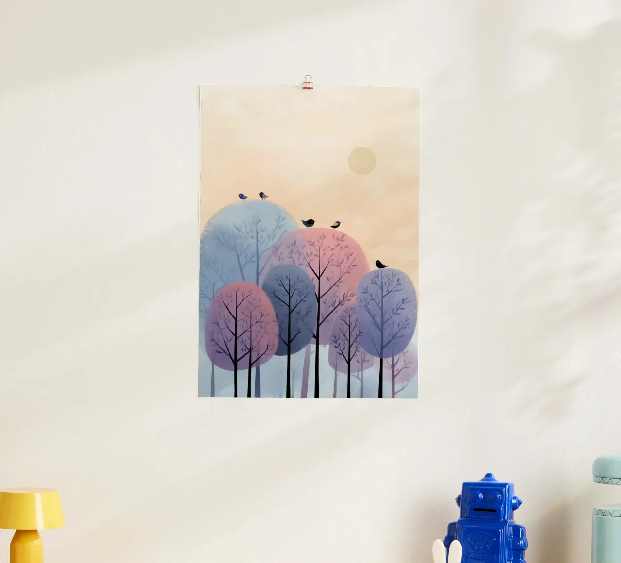 Rainbow Whisper Trees carta hahnemühle da Kiara