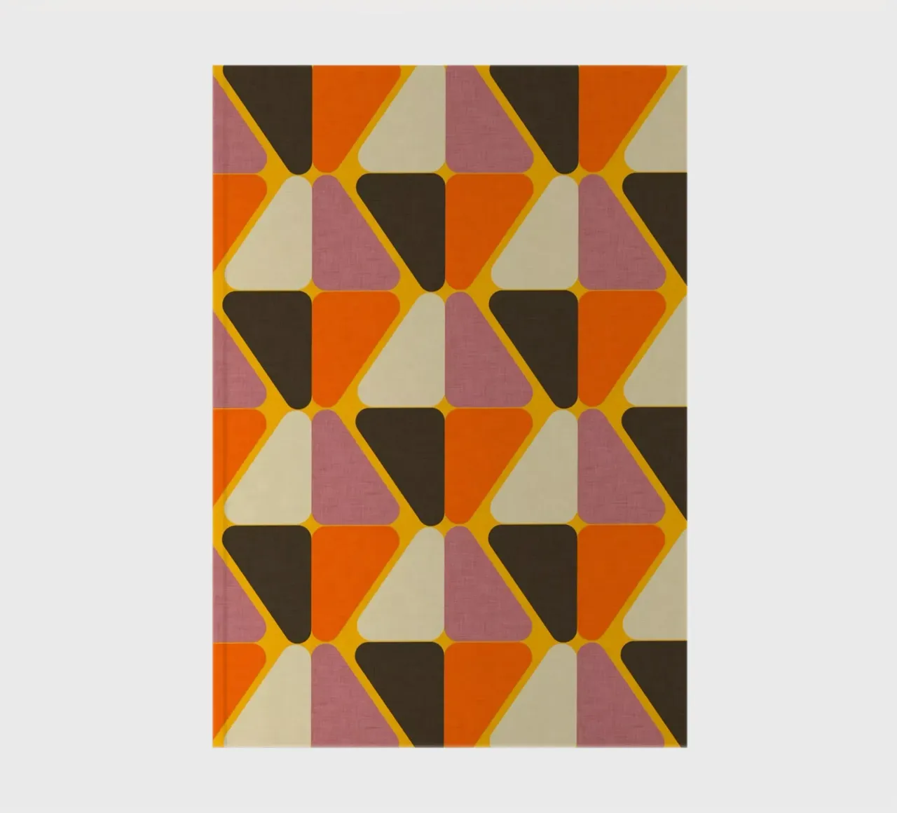 Retro Color Block Flower Yellow notebook by susanacosta