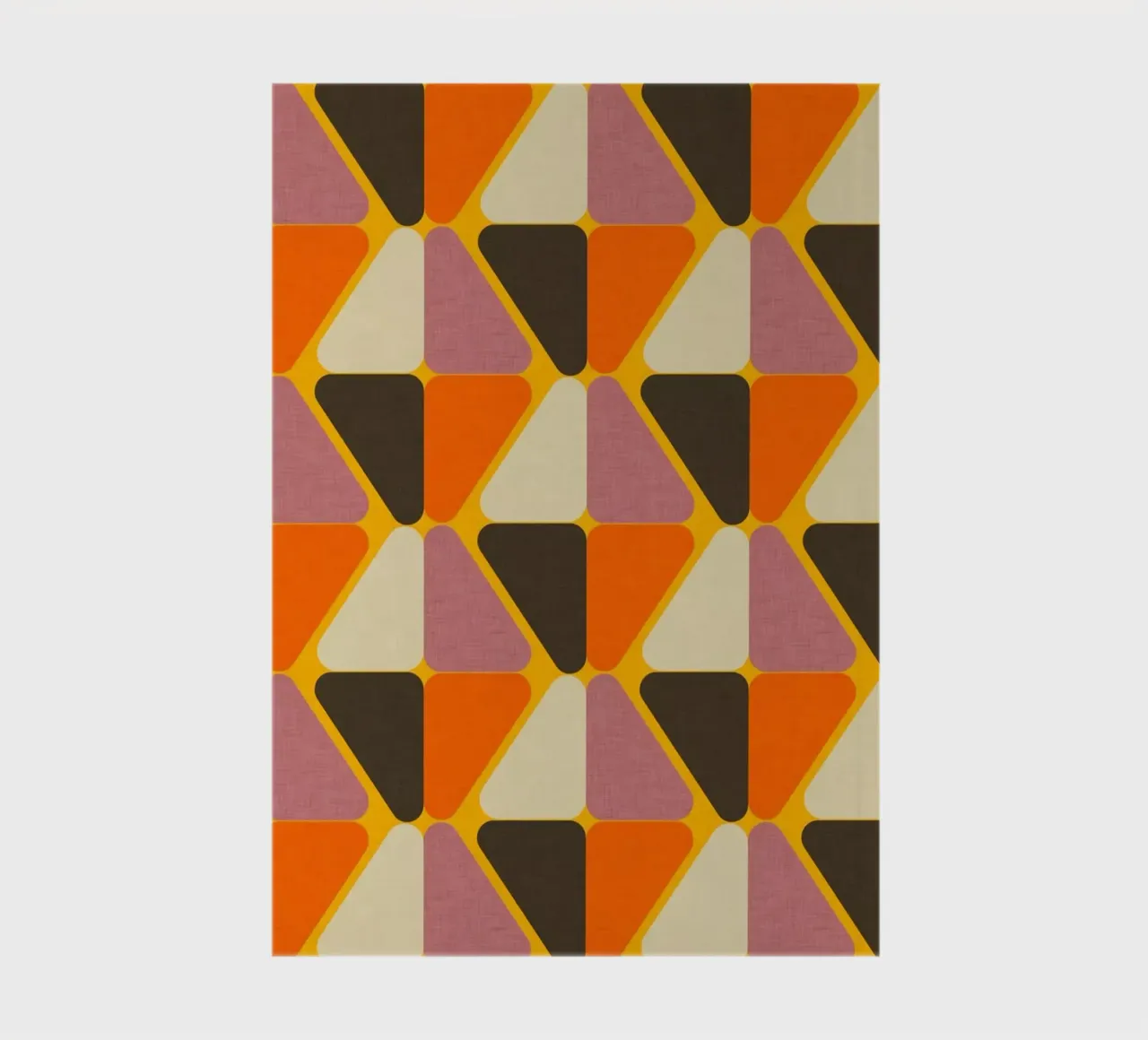 Retro Color Block Flower Yellow notebook by susanacosta