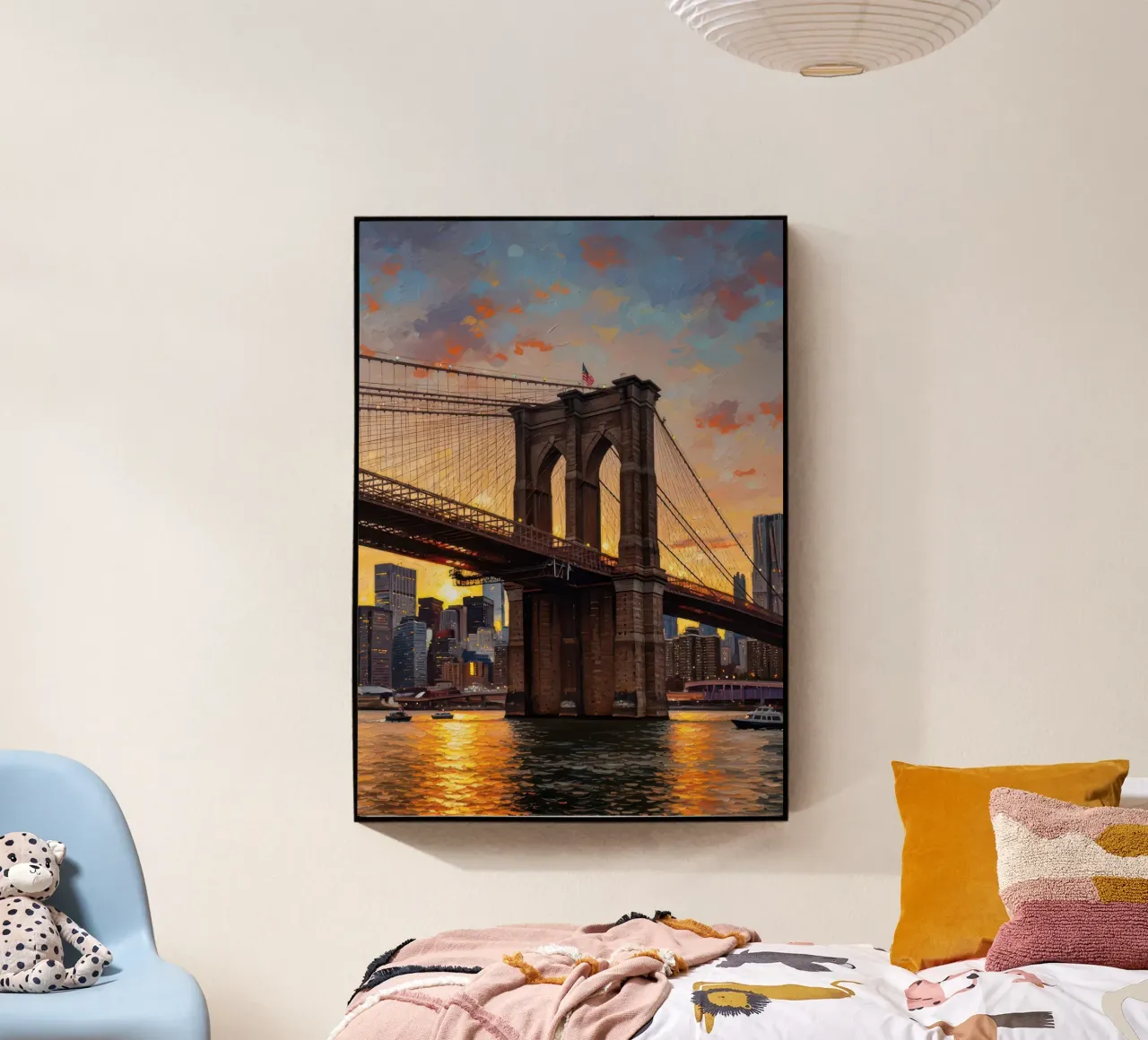 Brooklyn Bridge Sunset plexiglass da Attaboy Dsgn