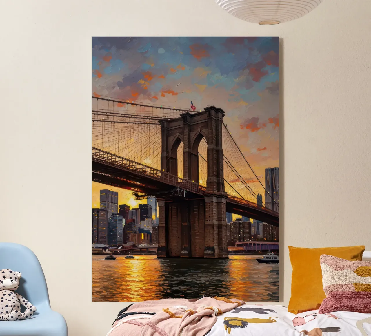 Brooklyn Bridge Sunset plexiglass da Attaboy Dsgn