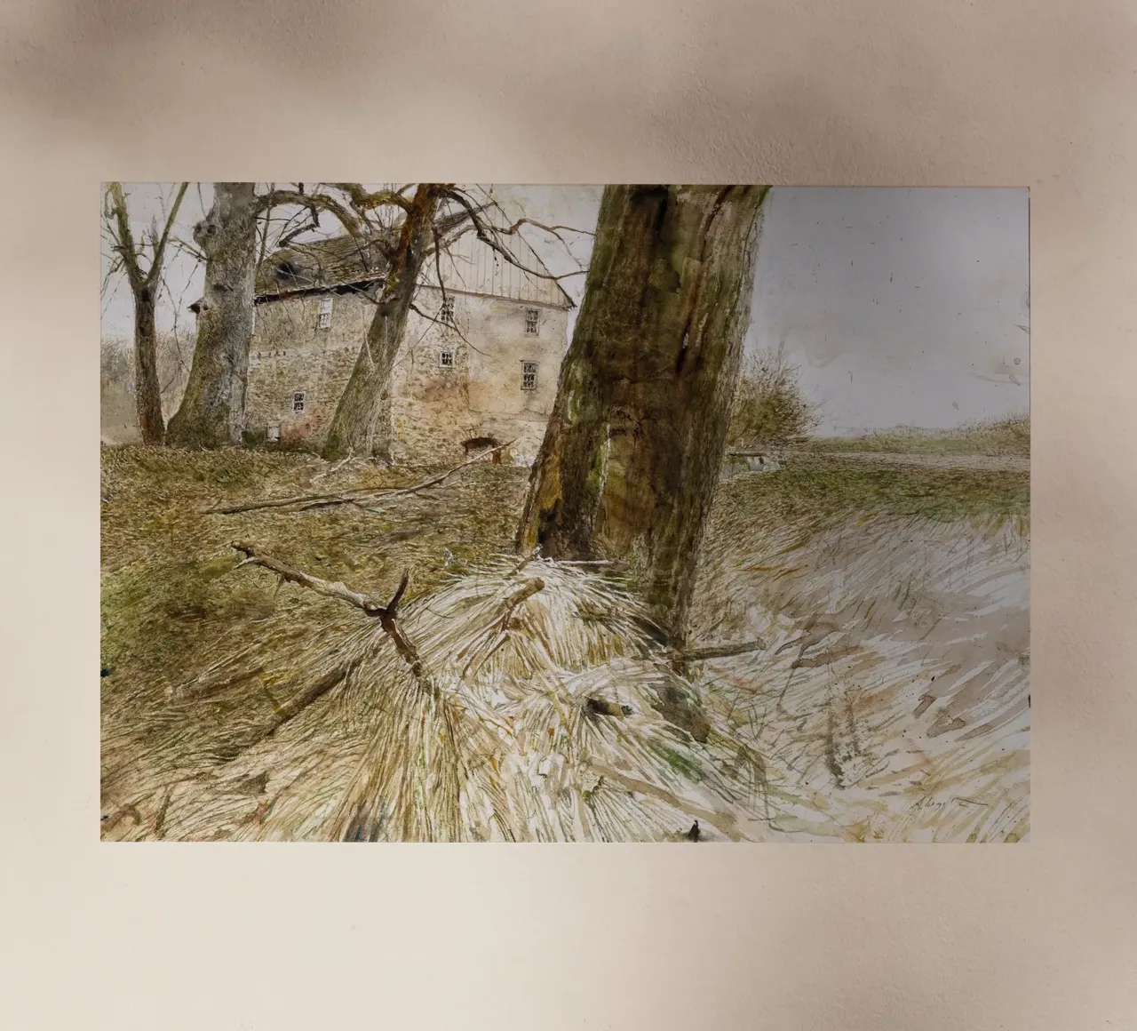 Studio sull'Arca di Noè di Andrew Wyeth pellicola backlit da Trudeau Art Studio