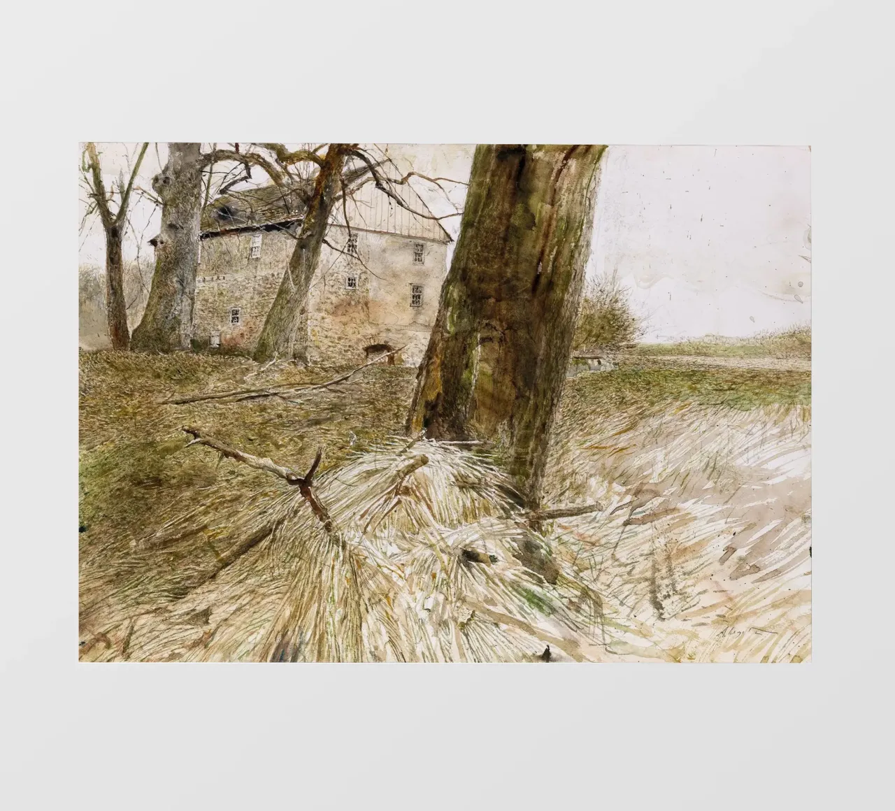Studio sull'Arca di Noè di Andrew Wyeth telo in pvc da Trudeau Art Studio