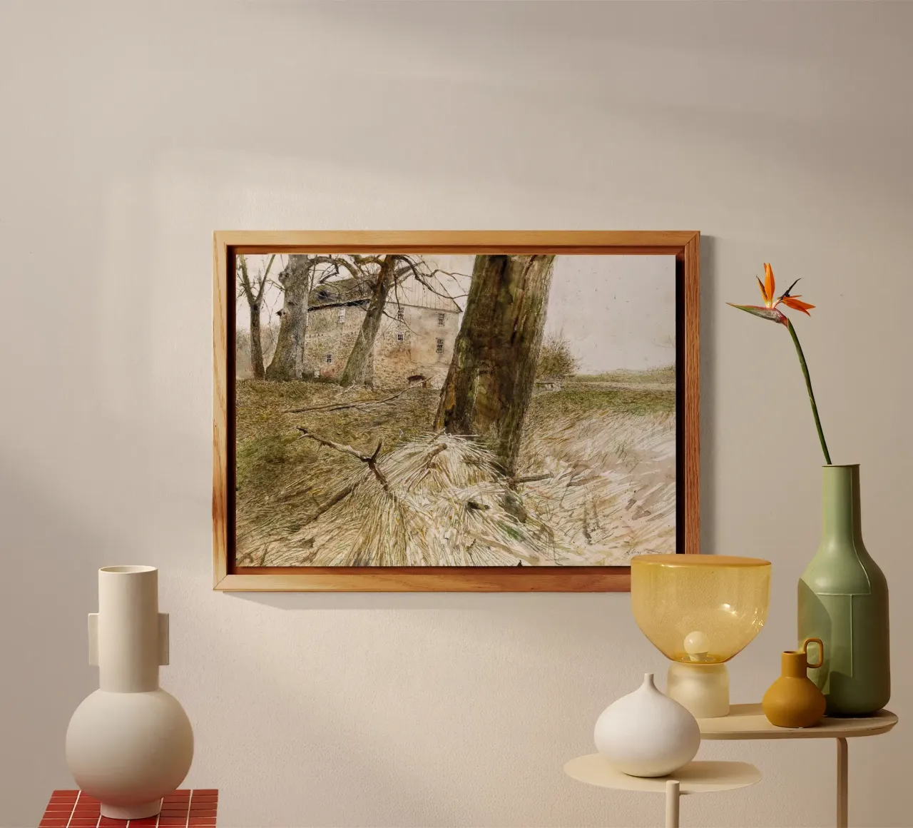 Studio sull'Arca di Noè di Andrew Wyeth alluminio dibond da Trudeau Art Studio