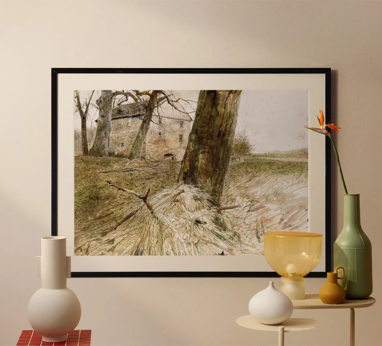 Studio sull'Arca di Noè di Andrew Wyeth carta hahnemühle da Trudeau Art Studio