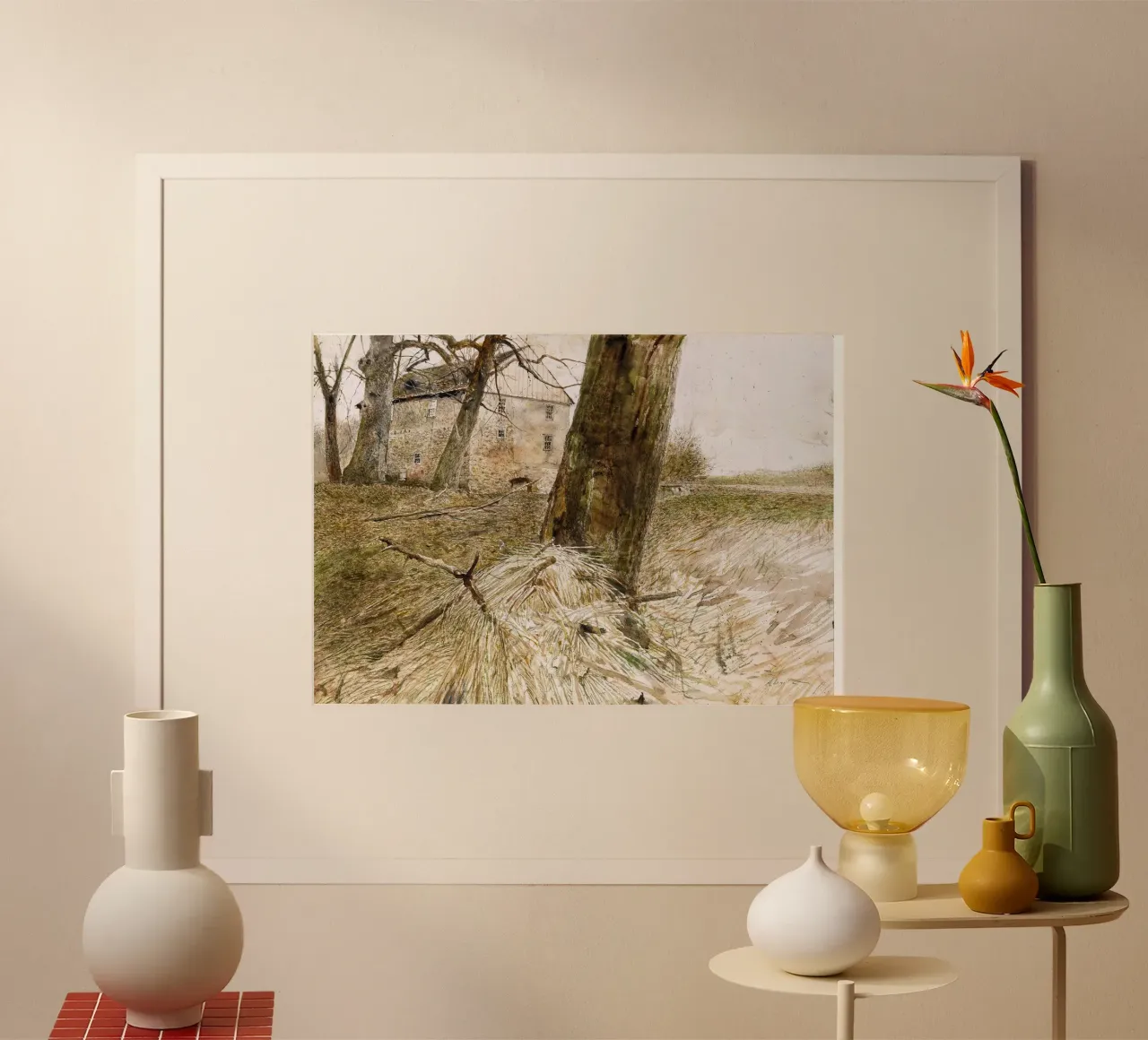 Studio sull'Arca di Noè di Andrew Wyeth carta hahnemühle da Trudeau Art Studio